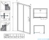 Radaway Premium Plus DWJ Drzwi wnękowe 105cm szkło przejrzyste 33305-01-01N